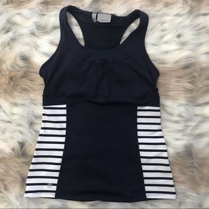 Athleta Hyper Stripe Tank in Blue Stripe